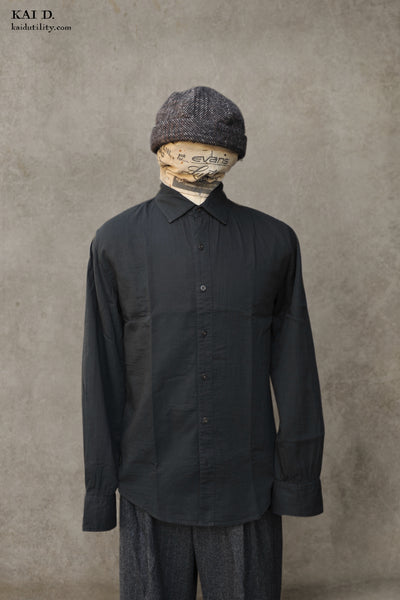 Delancey Shirt - Amazing Gauze - Black - S, M, L, XL