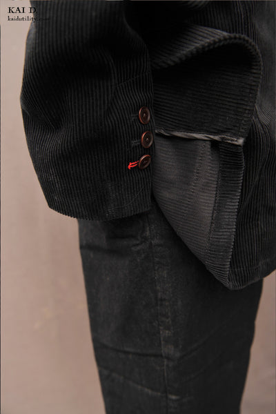 Shoemaker's Jacket - Black Corduroy - S, M, L, XL