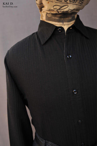 Delancey Shirt - Corrugated Double Gauze Cotton - S, M, L, XL, XXL