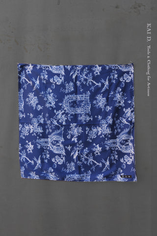 Cotton Bandana - Vintage Blue Floral