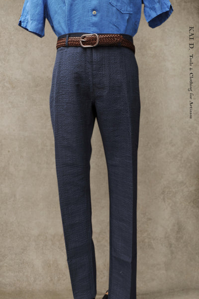 Fred Regular Cut Trousers - Dark Blue - M, L, XL
