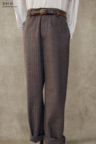 Bosun Pants - Cotton Herringbone Tweed - 30