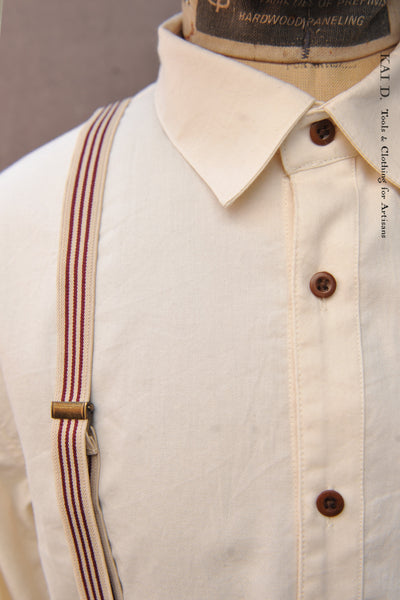 Delancey Shirt - Organic Cotton Oxford - Cream - S, M, L, XL