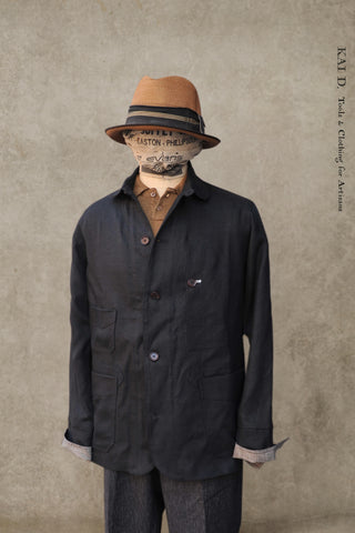 Degas Work Jacket - Japanese Linen - S, M, L, XL, XXL