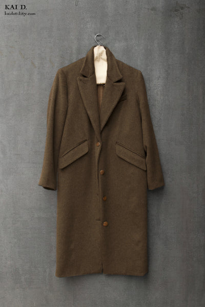 Dietrich Coat - Olive grey -XS, S, M