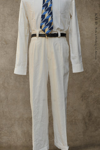 Ferrara Trousers - Undyed Cotton - M (31)
