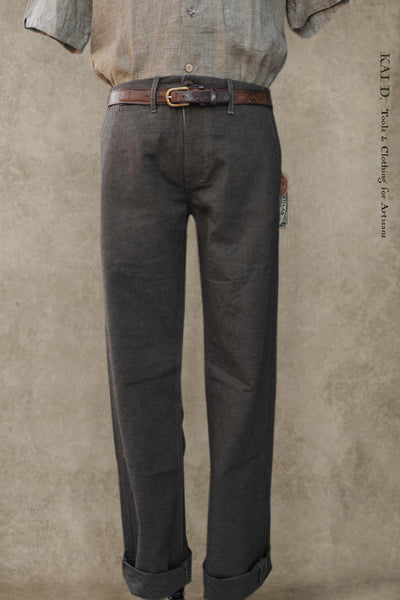 Slim Cut Trousers - Texture Green - 30, 34, 36