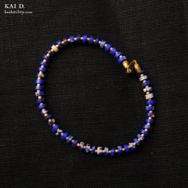 Handmade Beaded Bracelet - Lapis C