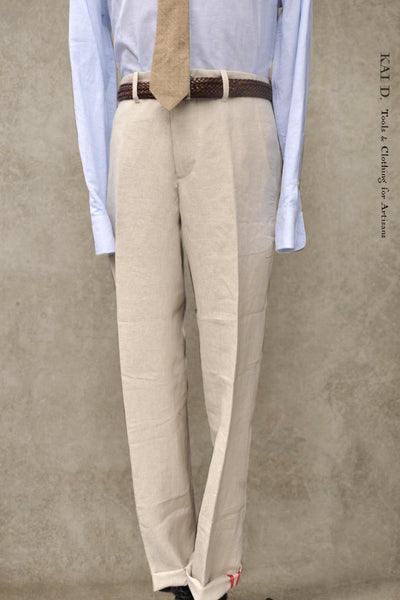 Belgian Linen Borough Pants - Natural - 30, 32