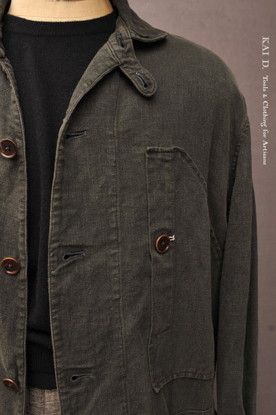 Garment Dyed Beecher Jacket - Olive - XL