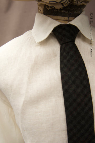 Delancey Shirt - Belgian Linen - Oyster White - M, L, XL, XXL