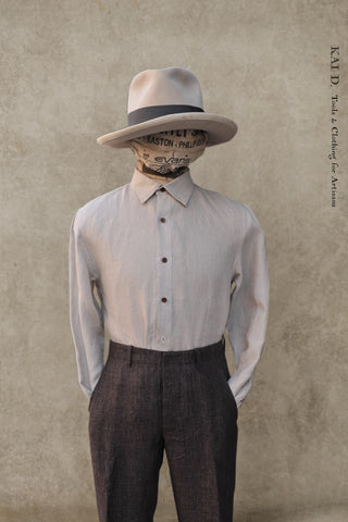 Delancey Shirt - Belgian Linen - Sand - S, M, L, XL, XXL