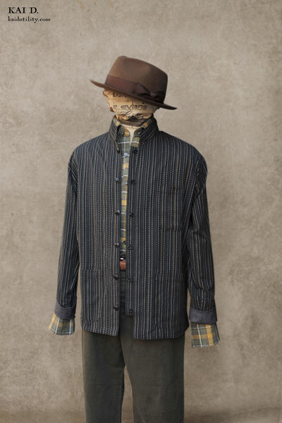 O'Hara Shirt - Sashiko Stitch Cotton - L