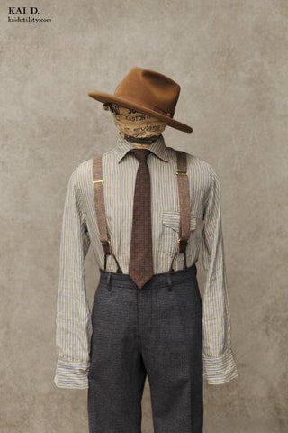 Linen Striped Shirt - M, L