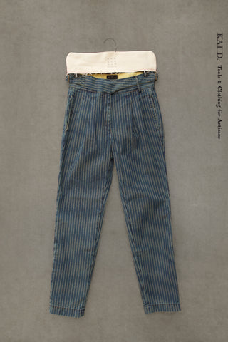 Isa Belted Pants - Japanese Wabash Stripe - S, M, L