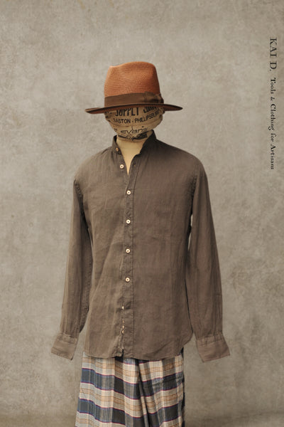 Walkabout Linen Shirt - Fossil Grey - M, L, XL