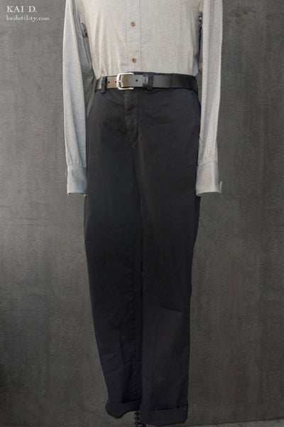 Kerouac Slim Pants - Blueish Black - 28, 36
