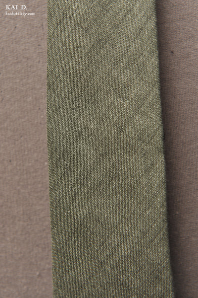 Irish Linen Tie - Garden Green