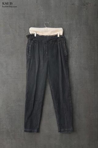 Isa Belted Pants - Ultra Soft Denim - M, L
