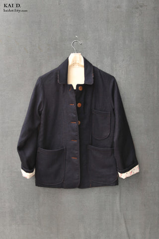 Wool Cashmere Mead Jacket -  Ink - XS
