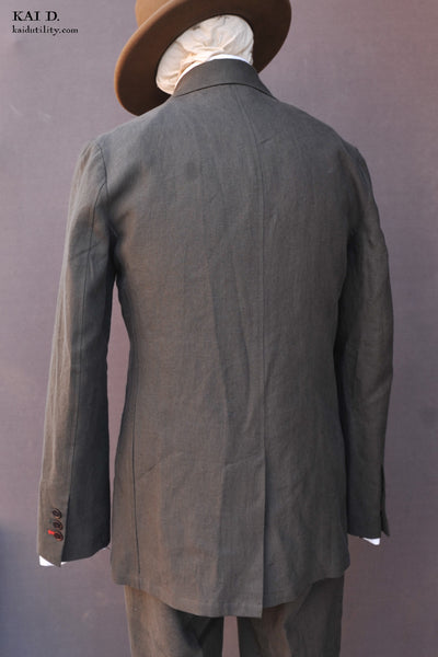 Shoemaker's Jacket - Officer Olive Belgian Linen - S, M, L, XL