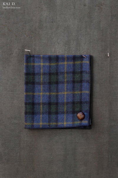 Wool Pocket Square - Wool Plaid