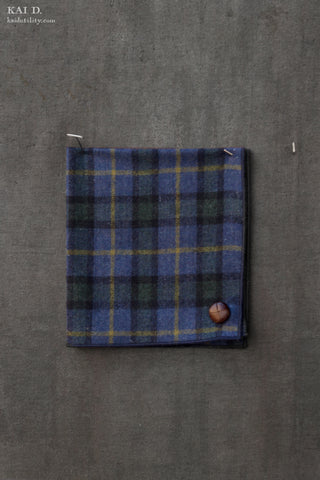 Wool Pocket Square - Wool Plaid