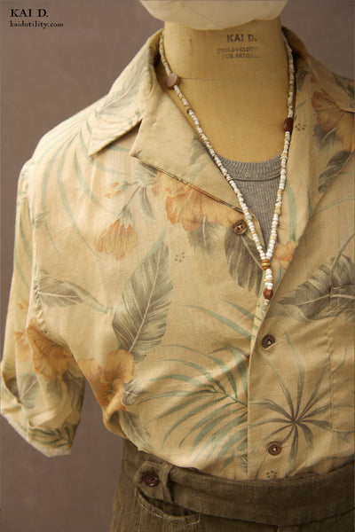 Hawaiian Shirt - Vintage Floral - L, XL
