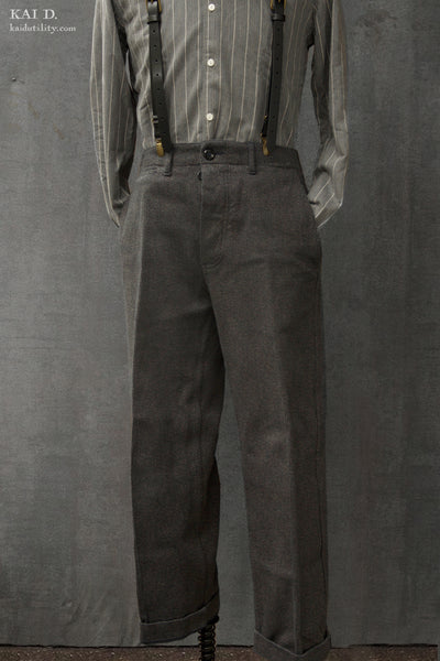 Wide Leg Vintage Bedford Cord Pants - 31