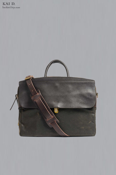 Zeppo Business Bag - Canvas + Leather
