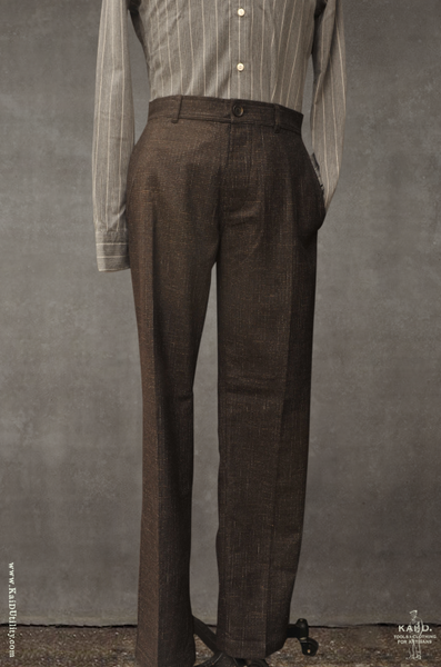 Fred Plain Front Trousers - Macchiato - L