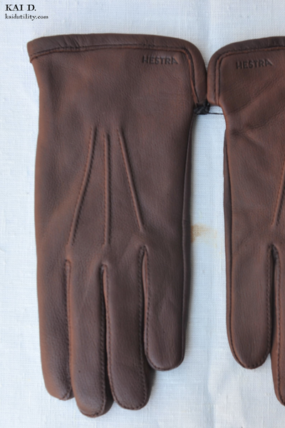 Deerskin Gloves - Chocolate - 8, 9