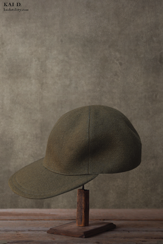 Carter Fitted Six Panel Hat -  Olive Melton - S