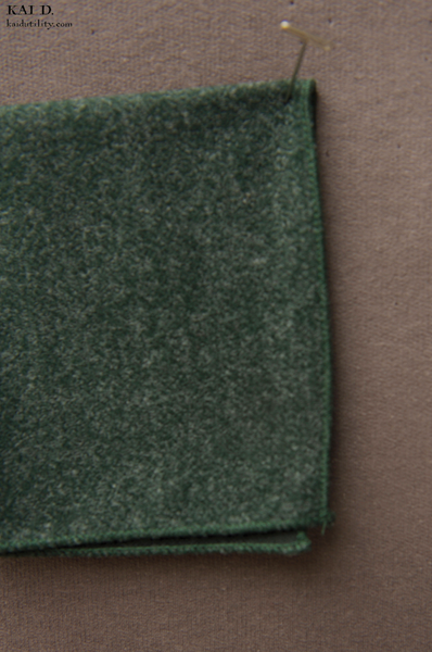 Tweed Pocket Square - Loden Green