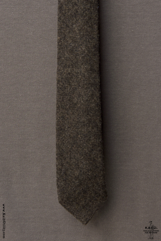 Wool Cashmere Tweed Tie