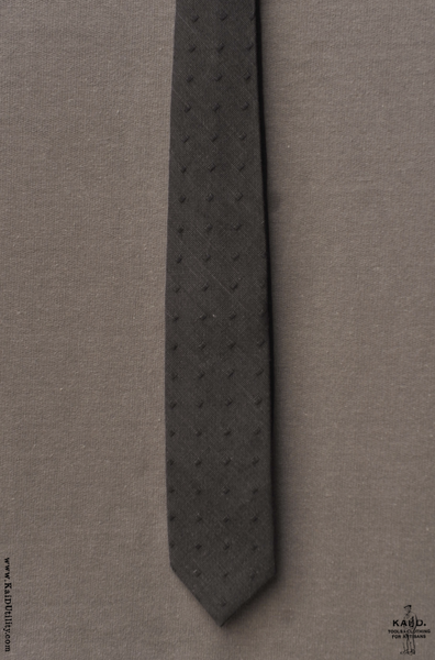 Texture Dot Tie - Black