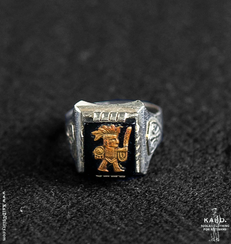 Aztec Warrior Ring - Size 12 1/2