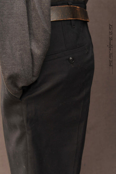 1920s High Waisted Pants - Black - 29. 31, 33, 35