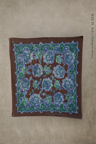 Cotton Bandana - 45RPM Brown/Green