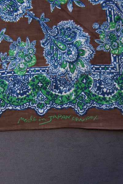 Cotton Bandana - 45RPM Brown/Green