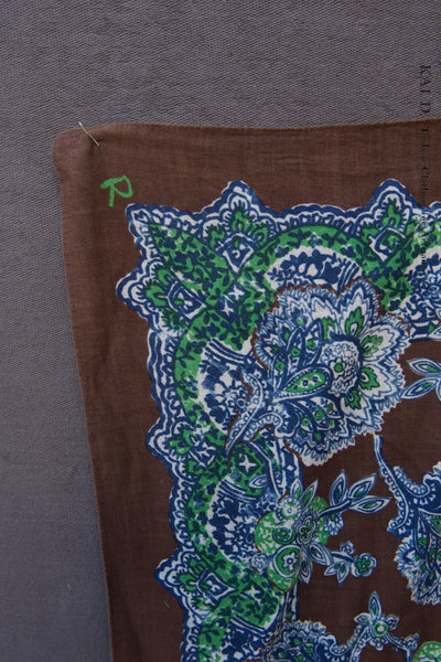 Cotton Bandana - 45RPM Brown/Green
