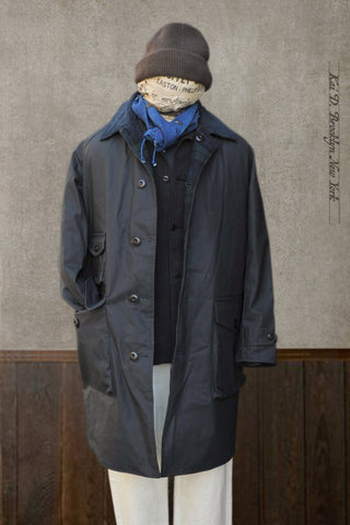 East Harbor Reversible Coat -Navy Canvas / Blackwatch Plaid  - M, L (NO RETURTN)