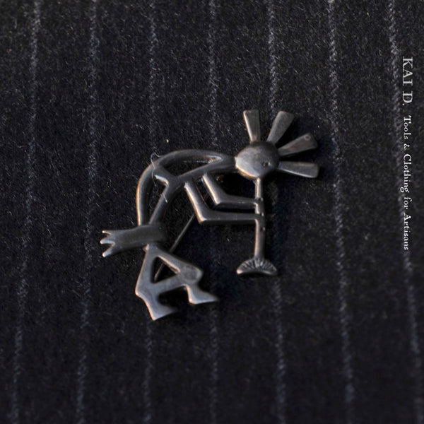 Sterling Silver Brooch - Kokopelli II