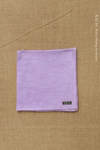 Italian Linen Pocket Square - Purple
