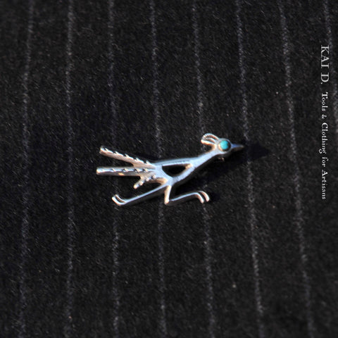 Sterling Silver Brooch - Road Runner XI