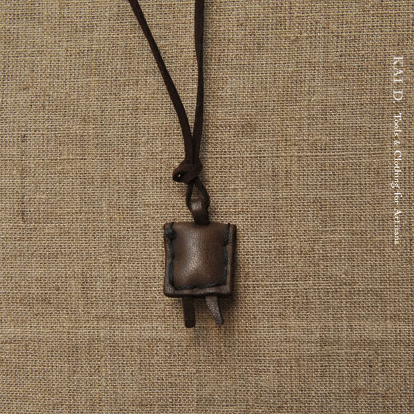 African Pendant - Leather Amulet