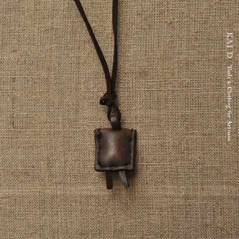 African Pendant - Leather Amulet