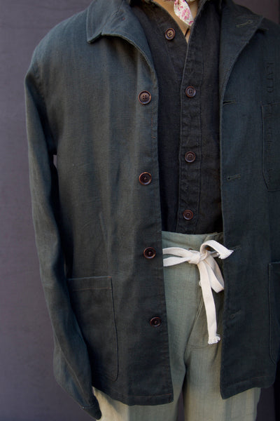Leisure Jacket - Washed Heavy Linen - S, M, L, XXL