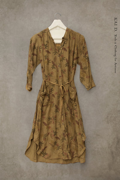 Niki Dress - Vintage Tan -  M