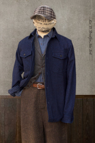 Amundsen Work Shirt - Indigo - 3(M), 4(L), 5(XL)